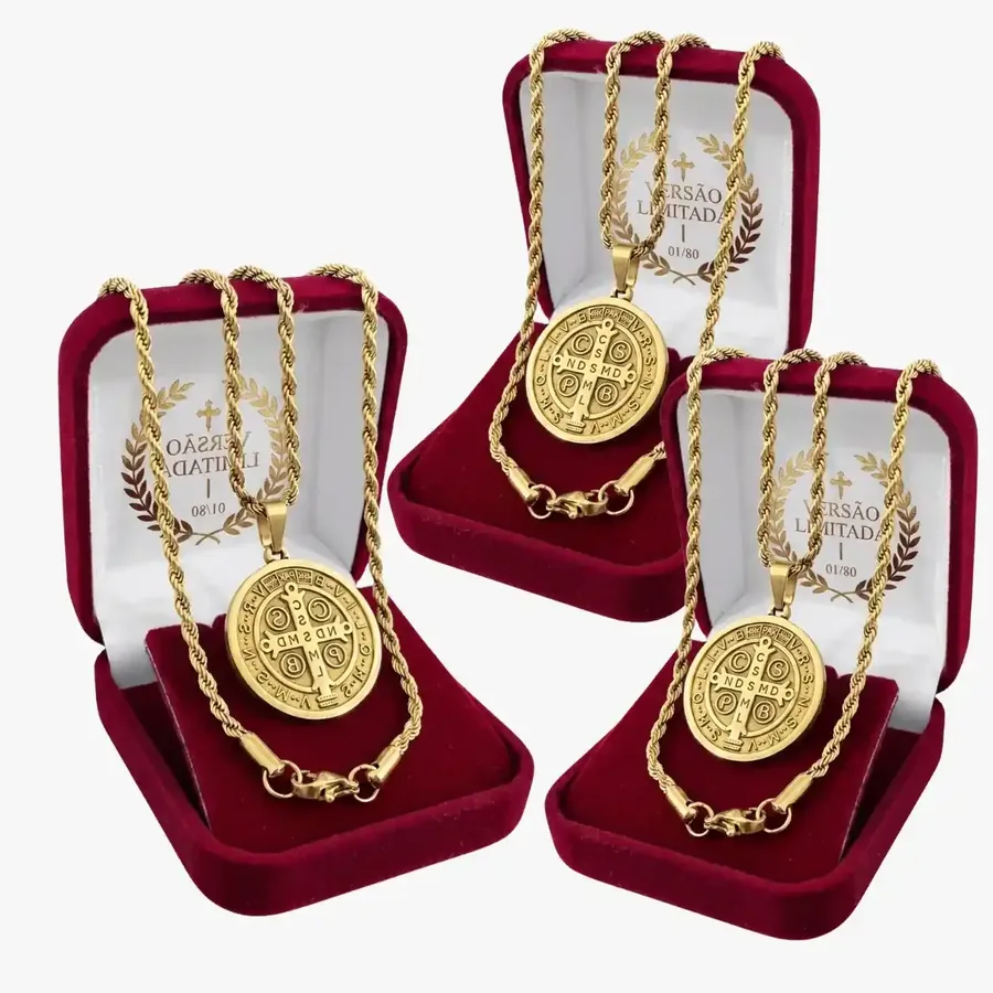 Kit 3 Unidades Completas — Ouro 18k
