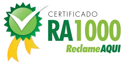 Loja certificada Reclame Aqui RA1000